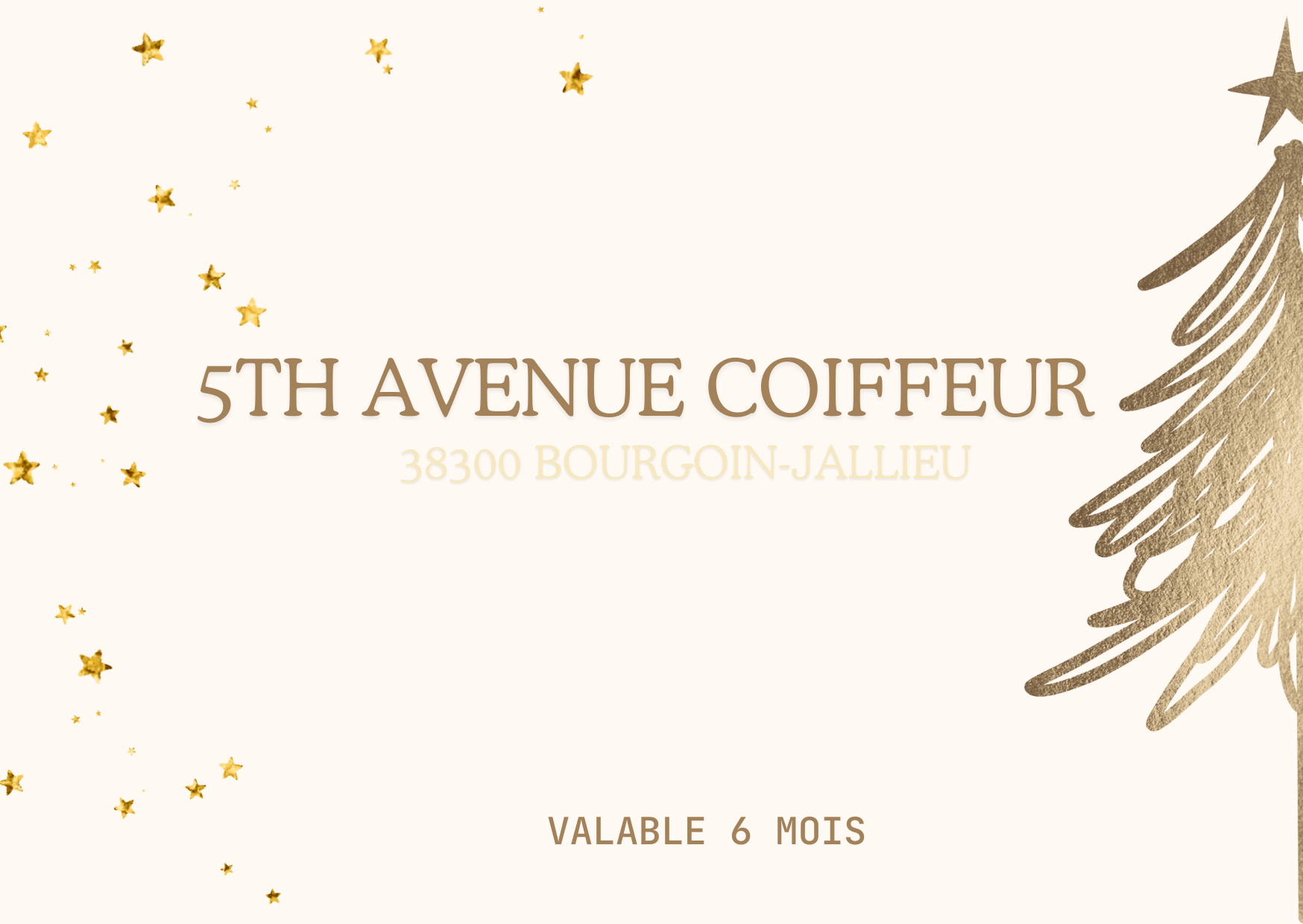 CARTE CADEAU - 5th Avenue Coiffeurs