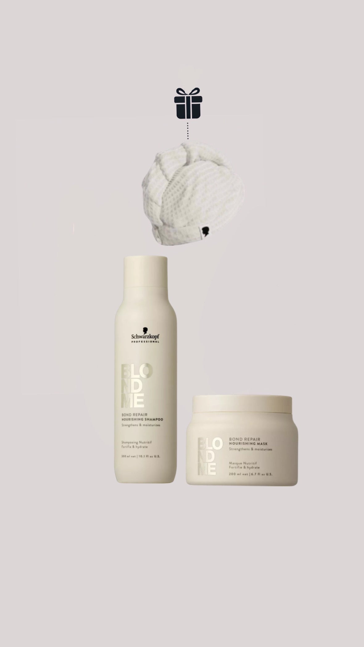 Routine Réparatrice Intense Bond Repair BLONDME Schwarzkopf Professional - OFFERT le turban microfibre