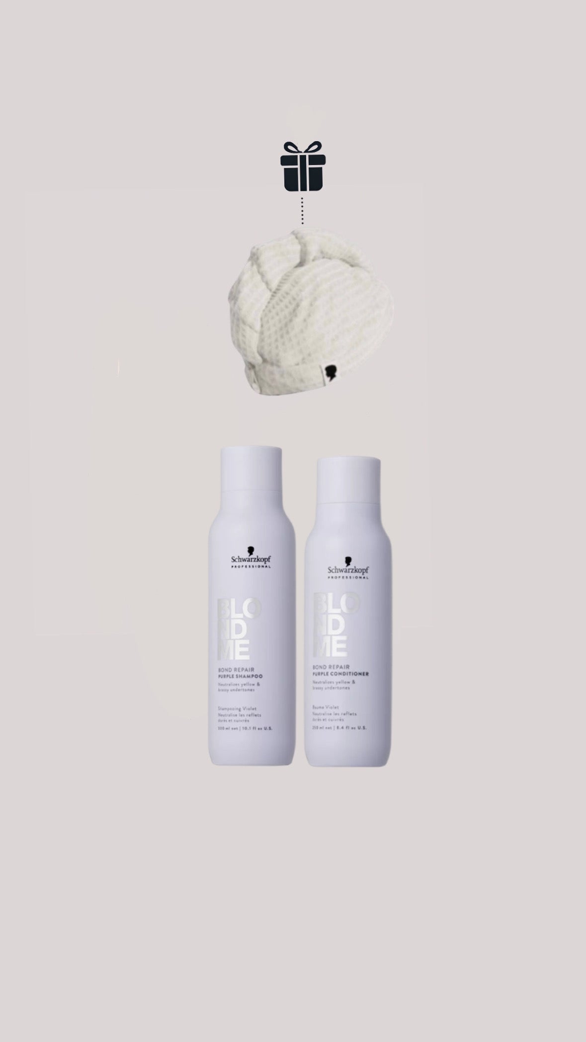 Routine Réparatrice Intense Bond Repair BLONDME Schwarzkopf Professional - OFFERT le turban microfibre