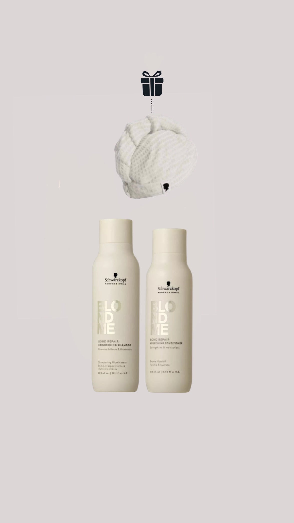 Routine Réparatrice Intense Bond Repair BLONDME Schwarzkopf Professional - OFFERT le turban microfibre