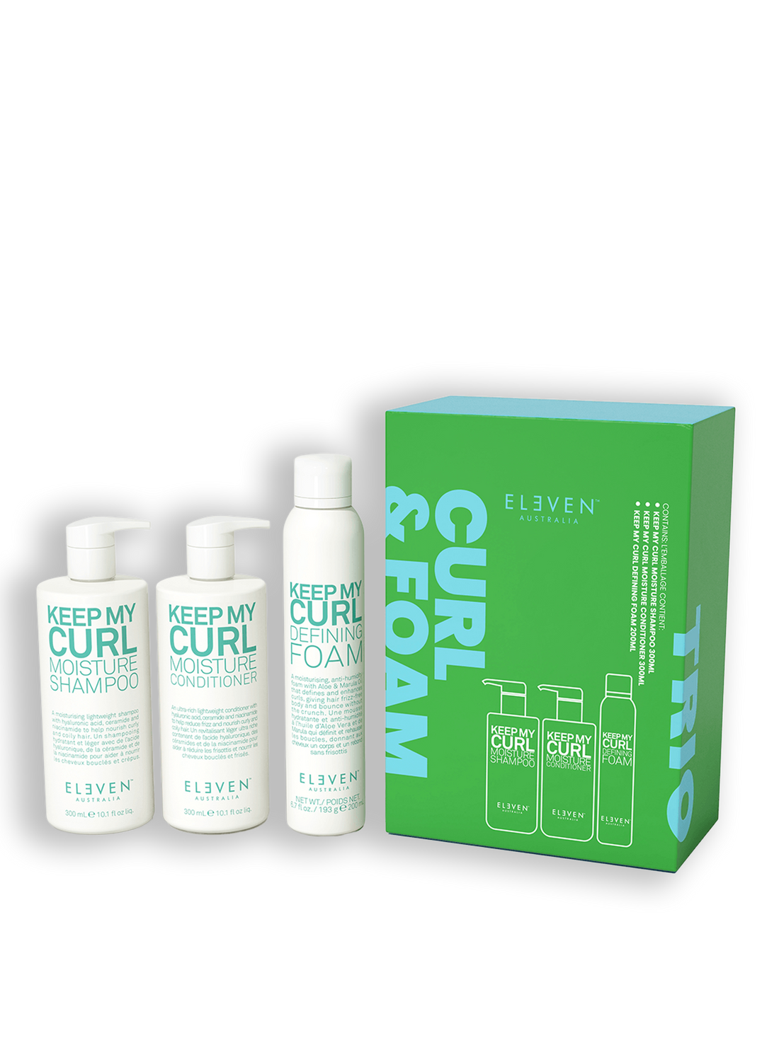 Curl &amp; Foam trio ELEVEN AUSTRALIA- 800 ml