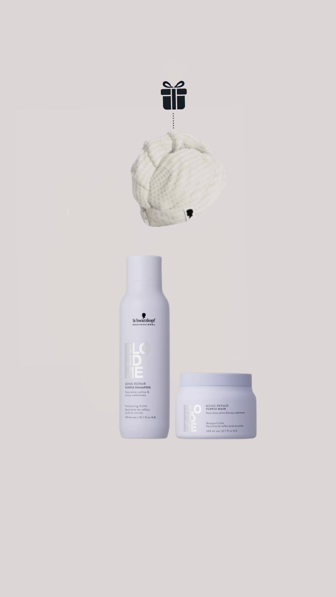 Routine Réparatrice Intense Bond Repair BLONDME Schwarzkopf Professional - OFFERT le turban microfibre