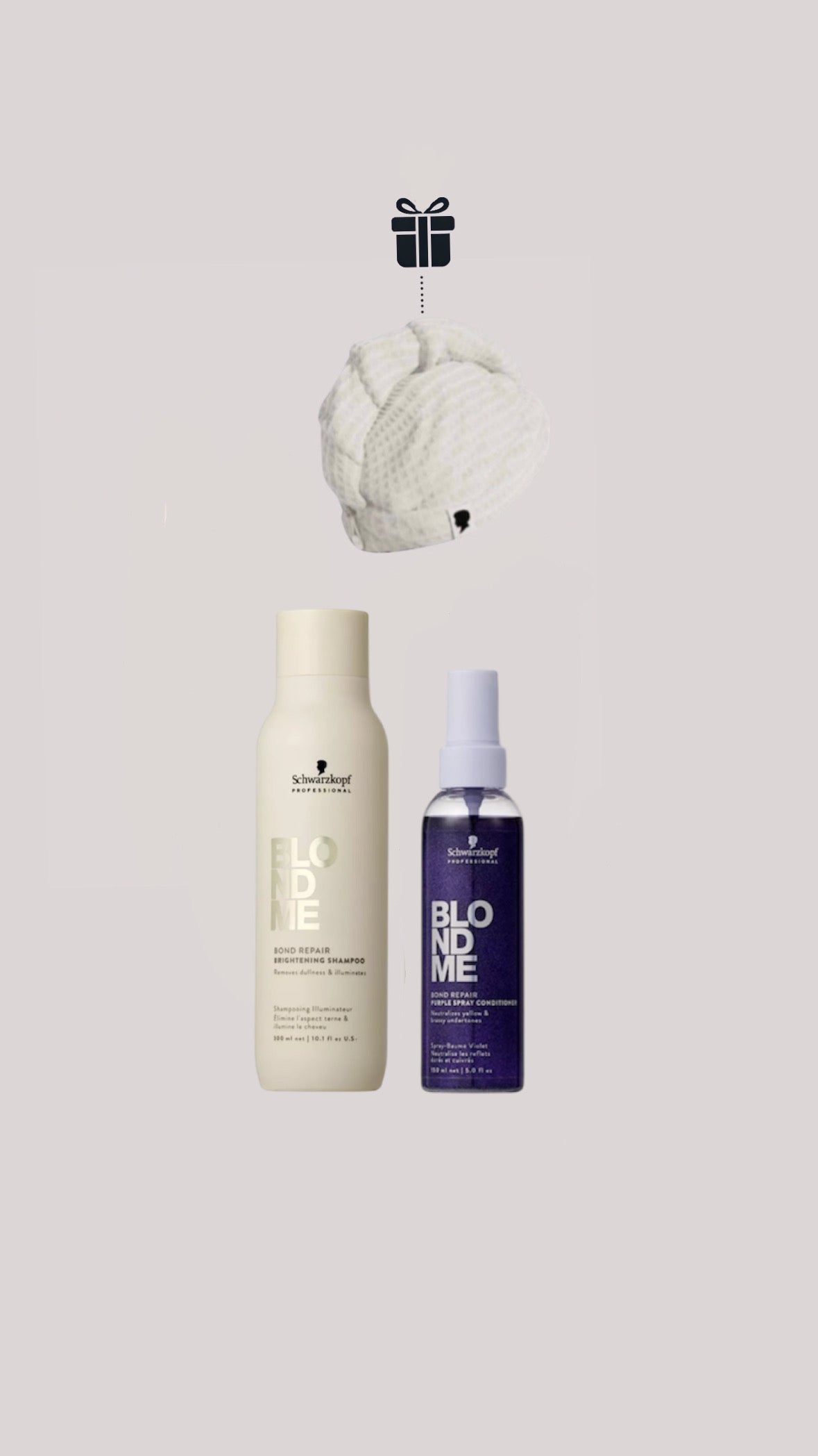 Routine Réparatrice Intense Bond Repair BLONDME Schwarzkopf Professional - OFFERT le turban microfibre