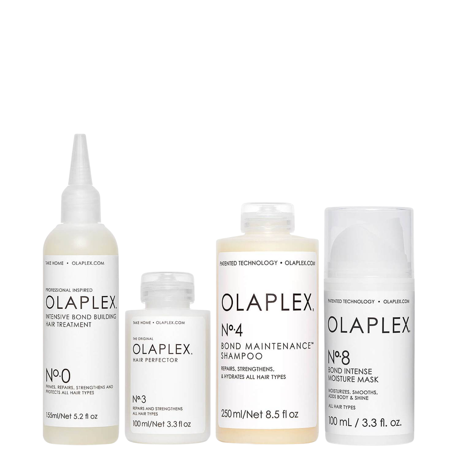 KIT TRAITEMENT RÉPARATION PROFOND OLAPLEX - N.0, N.3, N.4, N.8